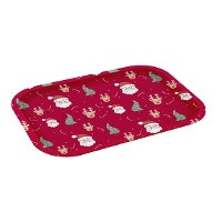 Tablett 40 x 28,5 aus Metall mit Weihnachtsmannmotiv