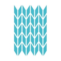Schablone geometrischer dreidimensionaler Hintergrund 20 x 28,5 cm - Artis decor - 1 Stück