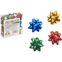 Matte Geschenkband Schleife, 2,3 cm - 100 Stück