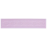 Rechteckige Silikonform für Bordüren mit Tupfen 39 x 8,4 cm - Artis decor