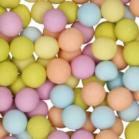 Pastellfarbene Schokoladenkugeln, 70 g