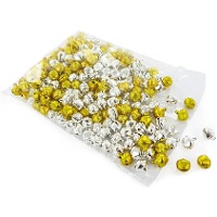 1 cm goldene und silberne Schellen - Innspiro - 250 Stück