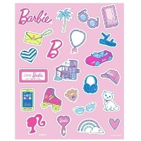 Barbie-Aufkleber - 4 Bögen