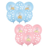 Elefant Baby Latex Luftballons 30 cm - 6 Stück - PartyDeco