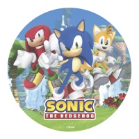 Essbare Sonic-Wafer mit 20 cm Durchmesser