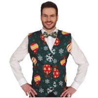 Weihnachtsweste mit Kugeln