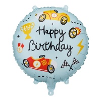 Racing-Folienballon, blau, 35 cm
