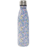 0,50 L Flasche mit bunten Blumen