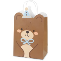 Geschenktüte 29 x 18 x 10,5 cm - Babys Bär - 1 Stück