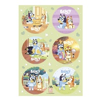 Essbare Oblaten mit Bluey und Bingo, Ø 5,8 cm