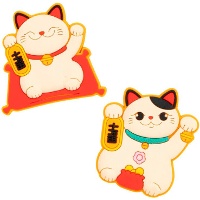 Glückskatzen-Magnet - 1 Stück