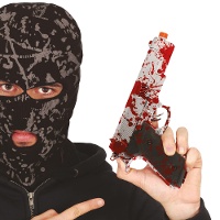 Blutbefleckte Pistole, 24 cm