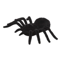 Spinne, 7,5 x 5 cm, weiches Schwarz - 2 Stück