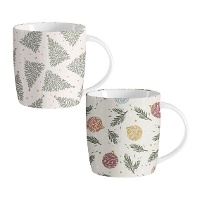 Weihnachts-Weiß 350 ml Tasse - 1 Stück
