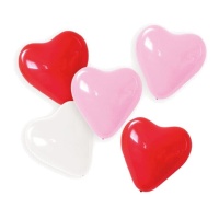 Herz-Liebes-Latexballons 30 cm - 5 Stück
