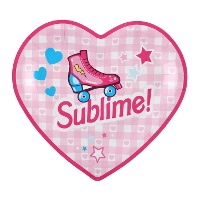 Barbie Girly Teller 22,5 x 20 cm - 10 Stück