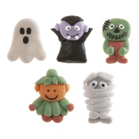 Halloween Zuckerfiguren, gemischt, 3,5 cm - Dekora - 50 Stück