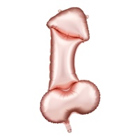 1,12 x 0,55 m rosa goldener Penis Ballon
