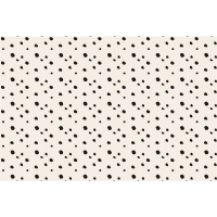 Papiertischdecke mit dalmatinischem Tupfenaufdruck 1,80 x 1,20 m