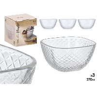 Aperitif-Schälchen Ø 11,5 cm mit Rautenmuster - 3er-Set