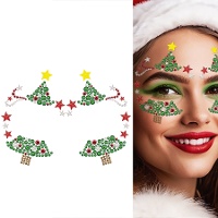 Weihnachtliche Baum-Gesichts-Schmucksteine
