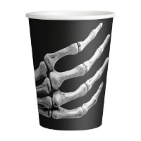 Schauriger Skeletthandbecher 270 ml - 10 Stück