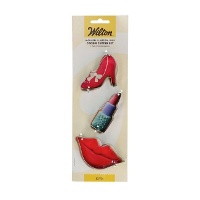 Schuh-, Lippenstift- und Lippenausstecher - Wilton - 3 Stück