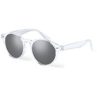 Runde Sonnenbrille mit transparentem Gestell - 1 Stück