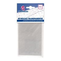 Transparenter Beutel für Süßigkeiten, 14 x 8 cm - 40 Stück.
