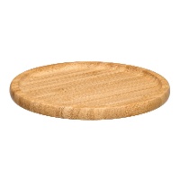 Rundes Bambus-Servierbrett 20 x 20 cm für Snacks
