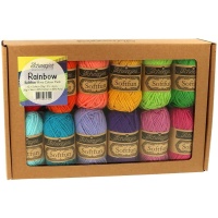 Pack von 12 Knäueln SoftFun Rainbow zu je 50 g - Scheepjes