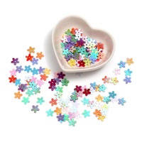 Blumen-Pailletten 1 cm - 5 g