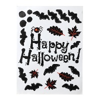Halloween-Silhouettenaufkleber - 1 Blatt