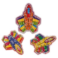 Bunte Flugzeug-Labyrinth-Sets - 3 Stück