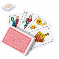 Spanisches Kartenspiel aus laminiertem Papier