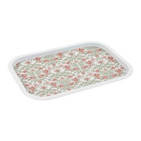 Tablett 40 x 28,5 cm mit Blumenmuster