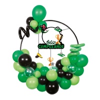 Fußball-Ballonset mit Ring und Schild - 36 Stück