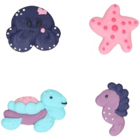 Meeresfiguren aus Zucker - 8 Stück