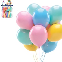 Pastellfarbene Latexballons, 23 cm - 10 Stück
