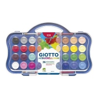 Aquarellkasten mit 36 Farben und 2 Pinseln - Giotto