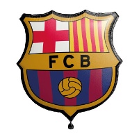 FC Barcelona Ballon - Wappen, 55 x 52 cm