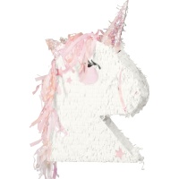 3D-Einhornkopf-Piñata, 41 x 48 cm