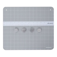 Magnetische Schneidematte 30,4 x 34,2 cm mit 2 Linealen und 4 Magneten - Artis decor