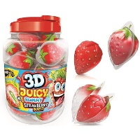 Gefüllte Erdbeer-Gummis 18 g - 60 Stück