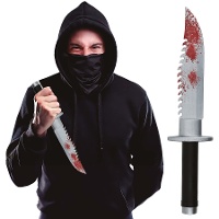 Blutverschmiertes Machete, 33 cm