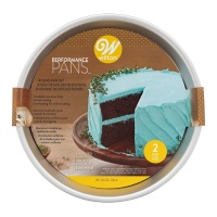 Runde Aluminiumformen 22,8 x 22,8 x 5,08 cm - Wilton - 2 Stück