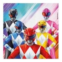 Power Rangers Servietten 16,5 cm - 20 Stück.