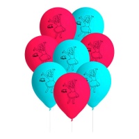 Heidi Latexballons 27 cm - 8 Stück