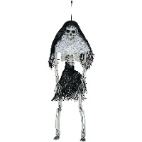 Hängender Skelettanhänger mit Kapuze, 45 cm