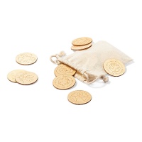 Holz-Memory-Spiel mit Stoffbeutel